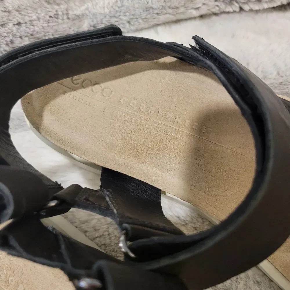 Ecco Corksphere strap sandals, size 41/10